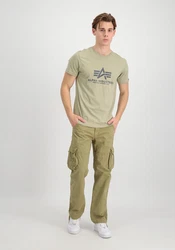 Alpha Industries Herren Basic T-Shirt Dunkelgrün/Khaki