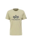 Alpha Industries Herren Basic T-Shirt Dunkelgrün/Khaki