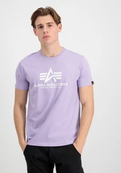Alpha Industries Herren Basic T-Shirt Lila/Dunkelblau