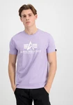 Alpha Industries Herren Basic T-Shirt Lila/Dunkelblau