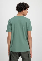 Alpha Industries Herren Basic T-Shirt Dunkelgrün/Grün/Türkis