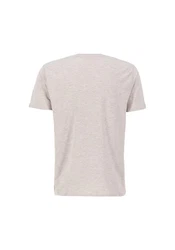 Alpha Industries Herren Basic T-Shirt Hellgrau/Beige/Grau/Braun