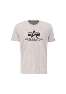 Alpha Industries Herren Basic T-Shirt Hellgrau/Beige/Grau/Braun