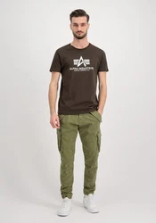 Alpha Industries Herren Basic T-Shirt Dunkelgrün/Khaki/Grau/Dunkelgrau