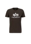 Alpha Industries Herren Basic T-Shirt Dunkelgrün/Khaki/Grau/Dunkelgrau
