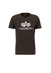 Alpha Industries Herren Basic T-Shirt Dunkelgrün/Khaki/Grau/Dunkelgrau