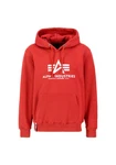 Alpha Industries Kapuzenpullover Basic Hoodie Herren Rot/Dunkelrot
