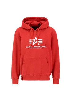 Alpha Industries Kapuzenpullover Basic Hoodie Herren Rot/Dunkelrot