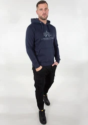 Alpha Industries Kapuzenpullover Basic Hoodie Herren Hellblau/Blau/Dunkelblau
