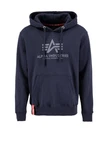 Alpha Industries Kapuzenpullover Basic Hoodie Herren Hellblau/Blau/Dunkelblau