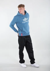 Alpha Industries Kapuzenpullover Basic Hoodie Herren blau/weiß