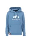 Alpha Industries Kapuzenpullover Basic Hoodie Herren blau/weiß