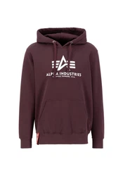 Alpha Industries Kapuzenpullover Basic Hoodie Herren Rosa/Lila/Bordeaux/Fliederfarben/Rot/Dunkelrot