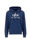 Alpha Industries Kapuzenpullover Basic Hoodie Herren Hellblau/Blau