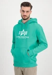 Alpha Industries Kapuzenpullover Basic Hoodie Herren Grün/Türkis