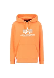 Alpha Industries Kapuzenpullover Basic Hoodie Herren orange/rot/wei