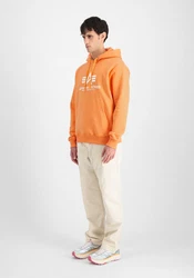 Alpha Industries Kapuzenpullover Basic Hoodie Herren orange/rot/wei
