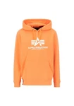 Alpha Industries Kapuzenpullover Basic Hoodie Herren orange/rot/wei
