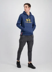 Alpha Industries Kapuzenpullover Basic Hoodie Herren Dunkelblau/Blau