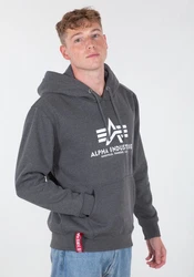 Alpha Industries Kapuzenpullover Basic Hoodie Herren Hellgrau/Dunkelgrau