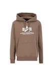 Alpha Industries Kapuzenpullover Basic Hoodie Herren Braun/Grau/Khaki/Dunkelgrün