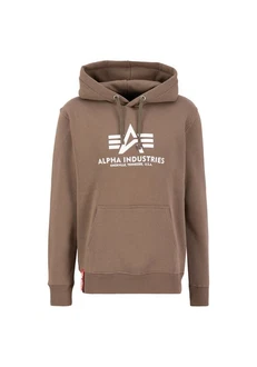 Alpha Industries Kapuzenpullover Basic Hoodie Herren Braun/Grau/Khaki/Dunkelgrün