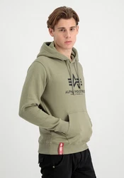 Alpha Industries Kapuzenpullover Basic Hoodie Herren Dunkelgrün/Khaki