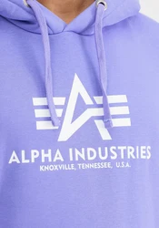Alpha Industries Kapuzenpullover Basic Hoodie Herren Hellblau/Lila/Fliederfarben