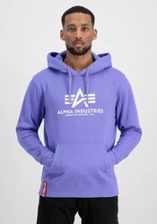 Alpha Industries Kapuzenpullover Basic Hoodie Herren Hellblau/Lila/Fliederfarben