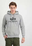 Alpha Industries Kapuzenpullover Basic Hoodie Herren Hellgrau/Grau
