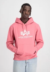 Alpha Industries Kapuzenpullover Basic Hoodie Herren Rosa/Lila/Rot