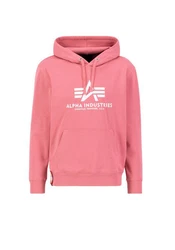 Alpha Industries Kapuzenpullover Basic Hoodie Herren Rosa/Lila/Rot