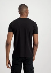 Alpha Industries T-Shirt Basic Foil Print Black/metalsilver