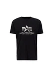 Alpha Industries T-Shirt Basic Foil Print Black/metalsilver