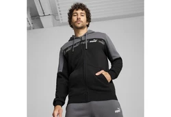 PUMA Hoodie Around the Block Kapuzenjacke Grau/Dunkelgrau/Schwarz/Hellgrau