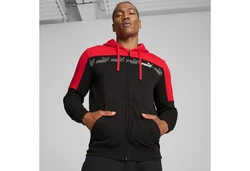 PUMA Hoodie Around the Block Kapuzenjacke Rot/Dunkelrot