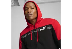PUMA Hoodie Around the Block Kapuzenjacke Rot/Dunkelrot