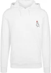 MisterTee Kapuzensweatshirt Love Sign 2.0 Weiß/Rosa
