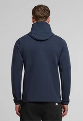 MisterTee Sweatjacke Basic Hooded Zipper Dunkelblau/Blau/Hellblau