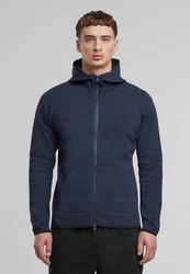 MisterTee Sweatjacke Basic Hooded Zipper Dunkelblau/Blau/Hellblau