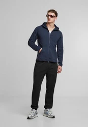 MisterTee Sweatjacke Basic Hooded Zipper Dunkelblau/Blau/Hellblau