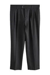 Palazzohose EDIT Elegante, weite Hose mit Nadelstreifen (1-tlg)