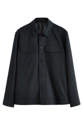 Next Sakko Hemdjacke im Western-Look Dunkelblau/Schwarz/Blau