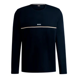 Sweatshirt Unique LS-Shirt mit aufgedrucktem Markenlogo