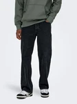 ONLY & SONS Regular-Fit Jeans Moderne Loose Fit Jeans mit klassischem Style und Komfort (8359) Schwarz (8359)