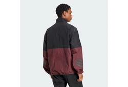 adidas Sportswear Future Icons 3-Streifen Woven Half-Zip Sweatshirt Dunkelrot/Lila/Schwarz
