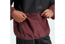 adidas Sportswear Future Icons 3-Streifen Woven Half-Zip Sweatshirt Dunkelrot/Lila/Schwarz