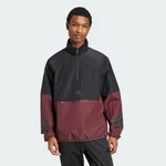 adidas Sportswear Future Icons 3-Streifen Woven Half-Zip Sweatshirt Dunkelrot/Lila/Schwarz
