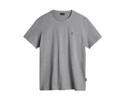 Napapijri T-Shirt SALIS (1-tlg) Grau/Hellgrau/Dunkelgrau