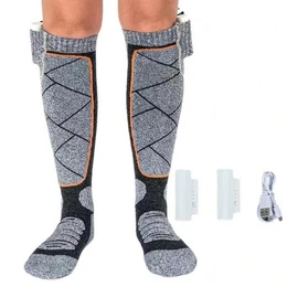 Skisocken Heizsocken - Warme Fe bei jedem Wetter verstellbare Temperaturmodi